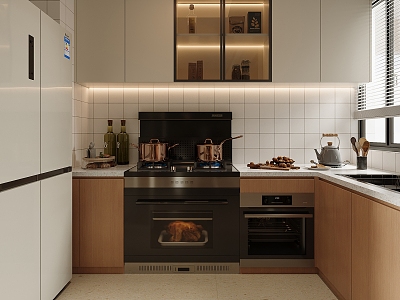 Modern Nordic Enclosed Kitchen model