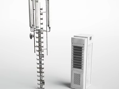 Hyundai Electric Tower Oil Facilities Gas Station 3d model