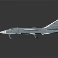Detailed Military Weapon Fighter Jet Model With Realistic Design And Silver Finish