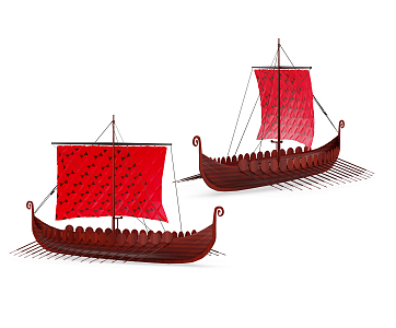 Modern Sailing Wooden Sailing 3d model