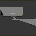 Projection Monitoring Security Camera With Metal Housing Wall Mounting Bracket And Yellow Warning Label
