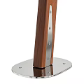Black Outdoor Sail Shade with Wooden Posts Garden Accessory for Shade