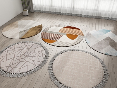 Modern Round Carpet model