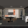 Modern Restaurant 3d model
