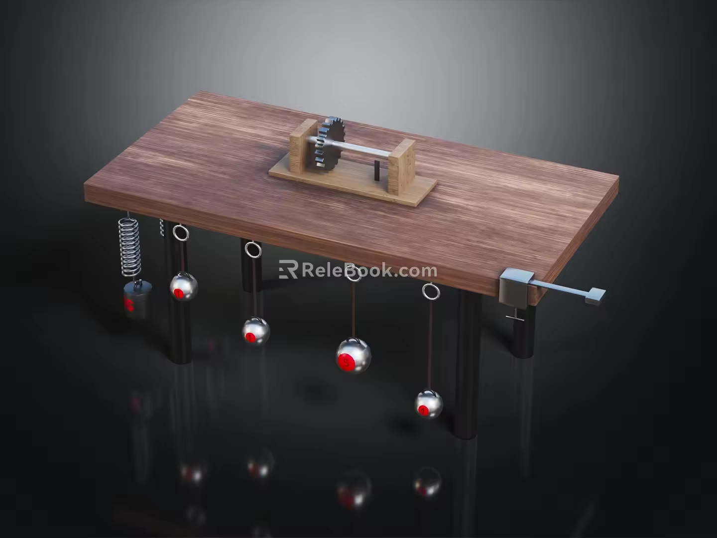modern magnetizing coil physics experiment coil magnetization 3d model