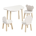 Ozon Solid Wood Dining Table and Chair for Children 3d model