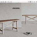 poliform modern shabby stool solid wood stool 3d model