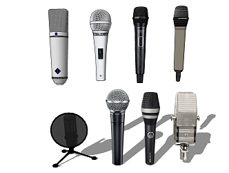 Modern Microphone Mike 3d model