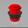 Red Push Button Switch Hardware Tool With Round Shape And Durable Construction For Industrial Use