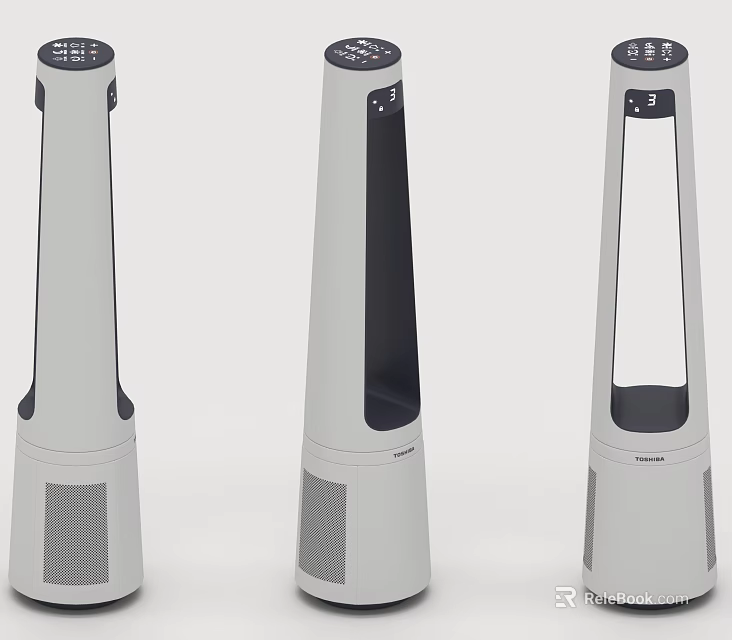 Modern Tower Fans With Sleek Design For Efficient Home Cooling Use 3d model 