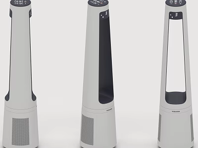Modern Tower Fans With Sleek Design For Efficient Home Cooling Use 3d model