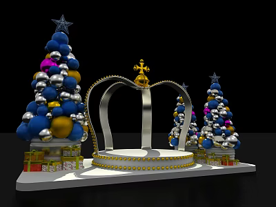 Modern Beauty Chen Shang Yue Ju Crown 3d model