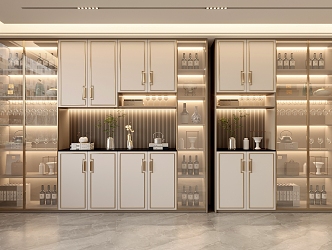 New Chinese Wine Cabinet 3d model