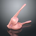 Pink Manual Citrus Juicer With Ergonomic Handle And Efficient Press Mechanism
