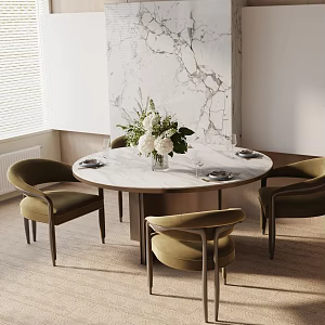 Modern table combination 3d model