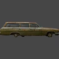 rusty car 3d model