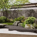Modern Courtyard Garden 3d model