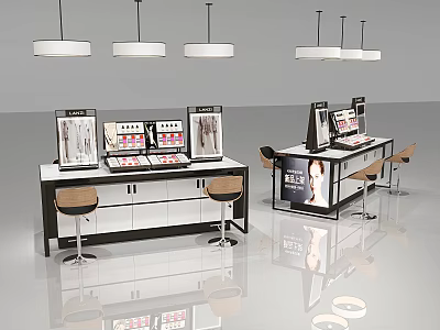 Nakajima Test Makeup Table Skin Care Cabinet Counter Shelf 3d model