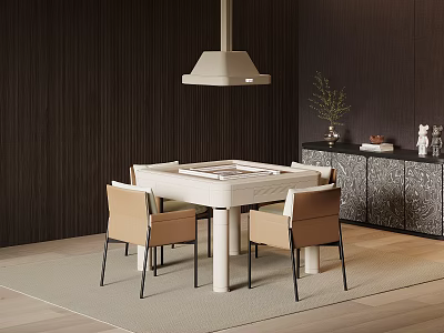 Modern Italian Mahjong Table Chess Table 3d model