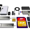 modern u disk storage card phone card 3d model