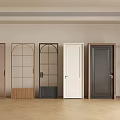 Versatile Hinged Doors With Various Designs And Materials For Interior Spaces