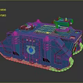 Sci-fi Tank Cartoon Tank Sci-fi Vehicle Sci-fi Vehicle World of Tanks Tank War Anime Tank 3d model