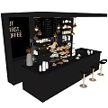 Modern Workbench Cafe Bar 3d model