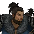 Modern Game Character Xia Three Kingdoms Unparalleled Character Man 3d model