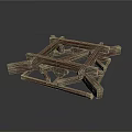 Traditional Wooden Architectural Structure With Classic Timber Frame And Joinery Design