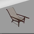 Lounge Chair With Wooden Frame Beige Fabric Cushion And Comfortable Armrests