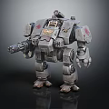 Modern Robot Warrior Mechanical Combat Police Mechanical Armor 3d model