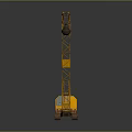 Yellow Crawler Crane With Wrecking Ball For Industrial Construction Use