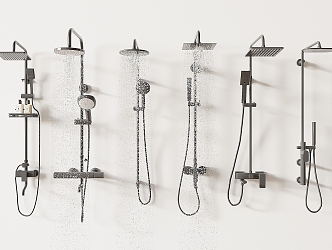 Modern Shower 3d model