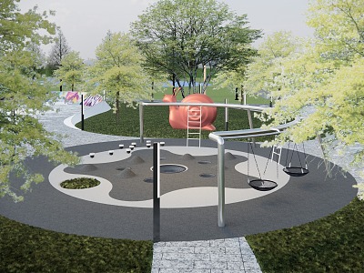 Modern Park Landscape model