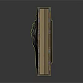 Ancient Leather Bound Book With Intricate Metal Carvings And Decorative Corners