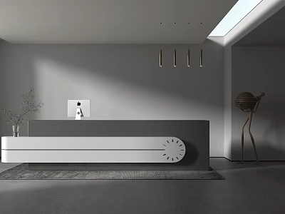 Modern Front Desk Reception Front Desk 3d model