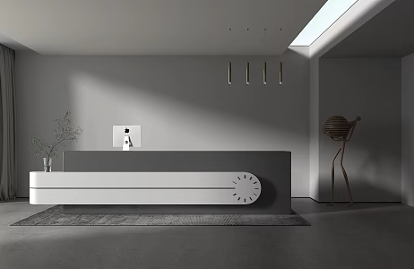 Modern Front Desk Reception Front Desk 3d model