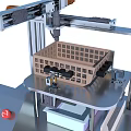 Industrial Equipment Featuring Vertical Structure Control Panel Grid Basket Measured Dimensions And Wheels