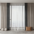 Modern Curtains 3d model