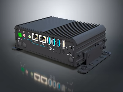 Daily Use Electrical Appliance With Multiple USB Network Ports And Indicator Lights 3d model