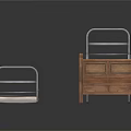 Different Types of Bed Frames Including Metal and Wooden Bunk and Single Beds