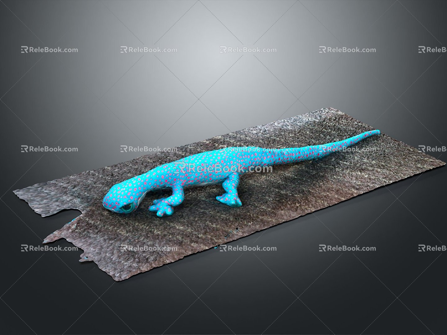 Lizard Anime Lizard Cartoon Lizard Reptile Cold Blooded Animal Reptile Reptile 3d model