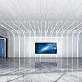 Digital Intelligence Center Reception Hall Reception Hall Reception Space Modern Technology Hall White Hall Reception Space Preface Hall 3d model