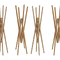 Wooden Foldable Clothes Hangers With Simple Design For Space Saving Home Use