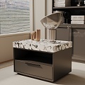 Modern bedside table 3d model