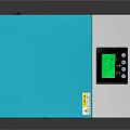 Blue And White Electronic Inverter Device With Green Display And Control Buttons