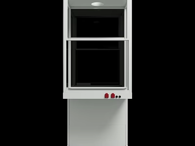 Modern White Dresser with Storage Drawers and Cabinet for Home Interior 3d model