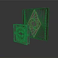 Metal Decorative Frames in Two Sizes with Laser-Cut Geometric Patterns for Home Decor