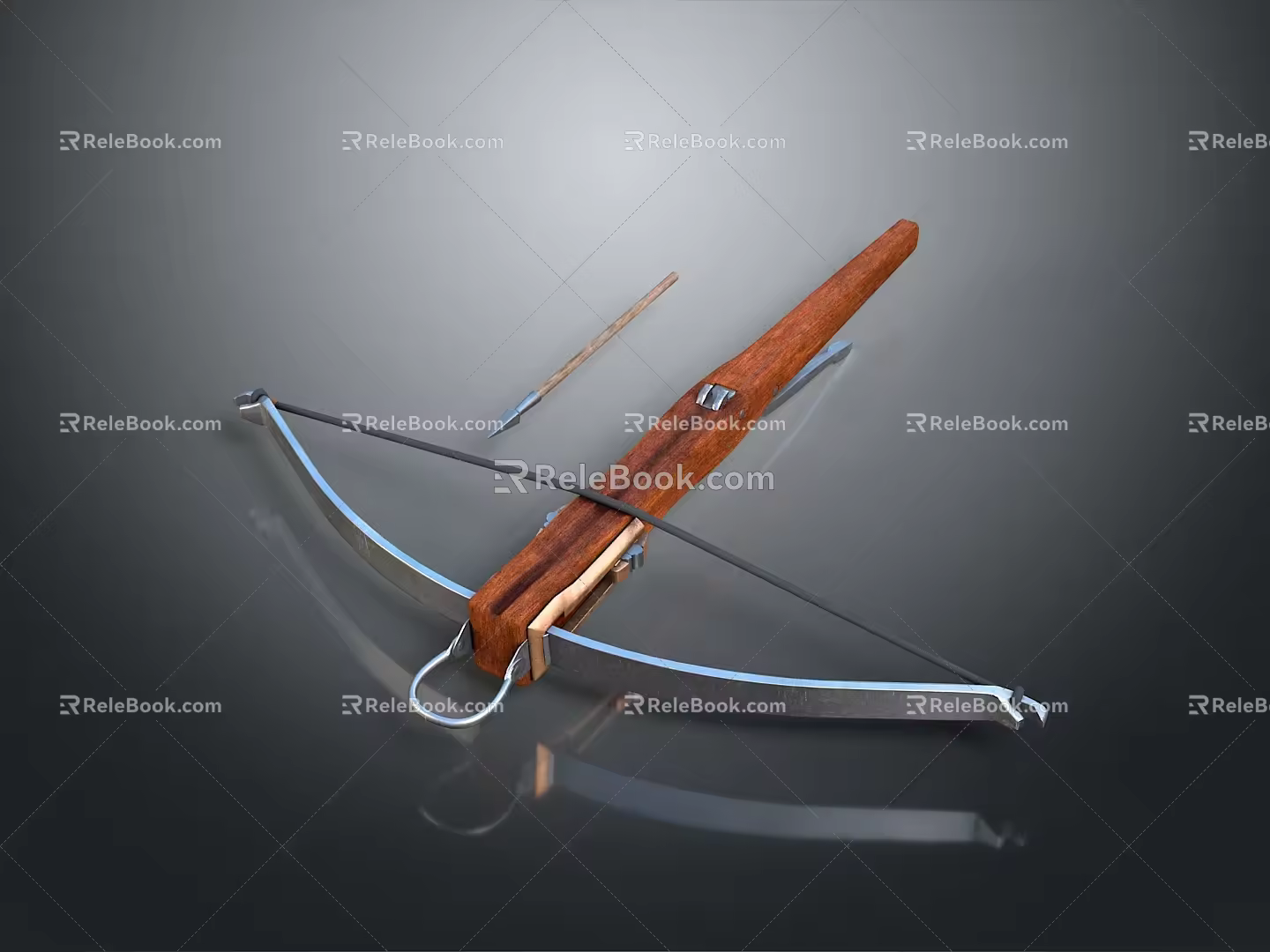 Crossbow Mechanical Crossbow Shift Bow and Arrow Shoot Far Equipment Weapons High-tech Crossbow 3d model