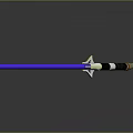 Purple Lightsaber With Glowing Blade And Detailed Metallic Hilt On Dark Background